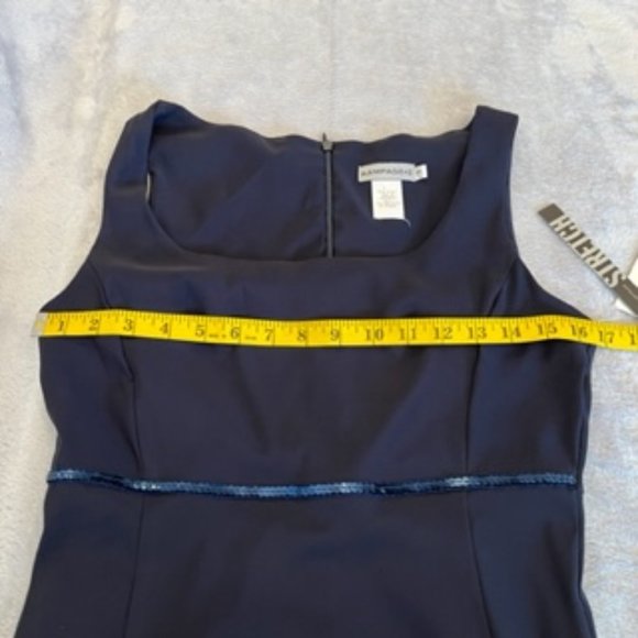 Rampage Women's Sequin Dress Junior 7 Dark Blue - Picture 7 of 15